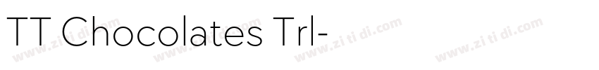 TT Chocolates Trl字体转换